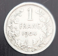 Belgium 1904 - 1 Frank FR Zilver/Brede Baard - Leopold II - Morin 198 - Pr - 1 Frank