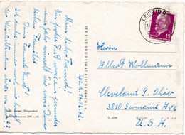 57376 - DDR - 1962 - 15Pfg. Ulbricht EF A AnsKte LEIPZIG -> Cleveland, OH (USA) - Cartas & Documentos