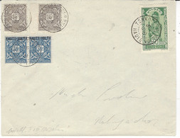 1931 - Enveloppe Affr. 30 C. De Tenkodogo (Haute Volta) + Timbre Taxe En Pair Pour Ouagadougou - Briefe U. Dokumente