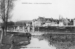 Soissons * La Crise Et Le Faubourg St Waast * Pêche à La Ligne Pêcheurs - Soissons