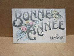 MACON (71) Carte Fantaisie Bonne Année - Macon