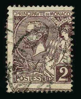 MONACO - YT 12 - VARIETE TIMBRE PLUS HAUT DE 2mm - TIMBRE OBLITERE - Variétés