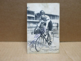 CYCLISME Georges PAILLARD Stayer Champion De France Et Du Monde Signature Autographe - Cyclisme