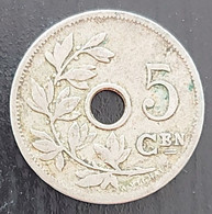 Belgium 1905 - 5 Centiem Koper/Nikkel VL - Leopold II - Morin 276 - ZFr - 5 Cents