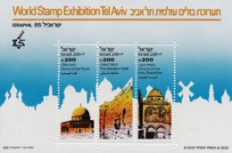 ISRAEL, 1985, Miniature Sheet Stamps, (No Tab), Israphil Exhibition, SGnr.956, X823 - Unused Stamps (without Tabs)