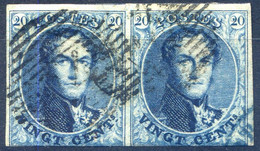 Belgique - Paire Médaillon - Oblitéré - (F2078) - 1863-1864 Medallions (13/16)