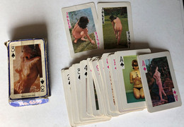Jeu De 54 Cartes à Jouer Vintage érotique Femme Nue Pin Up Playing Cards Nude Hong Kong - 54 Cards