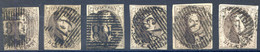 Belgique COB N°10 (x6) - Oblitérés - (F2036) - 1858-1862 Medaillons (9/12)