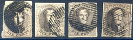 Belgique COB N°10 (X4) - Oblitérés - (F2049) - 1858-1862 Medaillons (9/12)