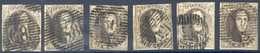 Belgique COB N°10 (x6) - Oblitérés - (F2007) - 1858-1862 Medaglioni (9/12)