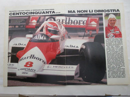 # ARTICOLO / CLIPPING NIKI LAUDA IL VETERANO DEI G,P. / ACHILLE VARZI  - 1984 - Prime Edizioni