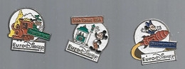 22-3 - 603 Lot De 3 Pins Euro Disney ( Sans Attache) - Disney