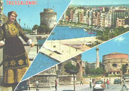 Greece:Thessaloniki, Lady Wearing National Costumes, Views - Europe