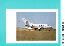 Documentation De Présentation De L'avion Mystère-Falcon 10 - Dassault International - Werbung