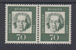 Bund 358y B Waagerechtes Paar Bedeutende Deutsche 70 Pf Postfrisch - Sin Clasificación