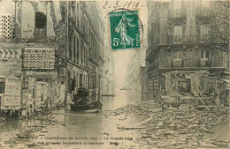 Paris * 7ème * La Rue De Lille * Vue Prise Du Boulevard St Germain * Inondations De Janvier 1910 * Crue - Distrito: 07