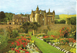 ABBOTSFORD HOUSE, MELROSE, SCOTLAND USED POSTCARD H4 - Roxburghshire