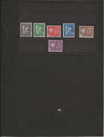 SUISSE - TIMBRES DE SERVICE N° 369 A 374 OBLITERES - ANNEE 1956 - Servizio