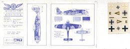 ABT422 Très Rare Décal Années 60/70 ABT : 1/72e FW 190 SchG 4 1944-45 Tel Que Sur La Photo Ni + Ni - - Aufkleber - Decals