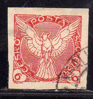 CZECHOSLOVAKIA CESKA CECOSLOVACCHIA 1918 1920 NEWSPAPER STAMPS WINDHOVER 6h USED USATO OBLITERE' - Newspaper Stamps