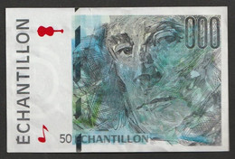 Billet  Échantillon De La Banque De France  500 Francs  - Maurice Ravel - NEUF - Fictifs & Spécimens