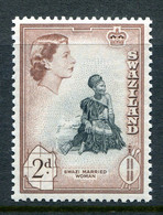 Swaziland 1956 Pictorials - 2d Swazi Married Woman LHM (SG 55) - Swasiland (...-1967)