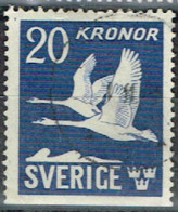 SU 104 - SUEDE PA 7 Obl. Vol De Cygnes - Used Stamps