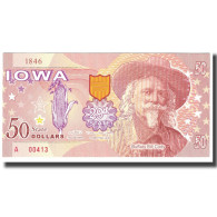 Billet, États-Unis, 50 Dollars, IOWA, NEUF - A Identificar