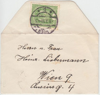 Österreich - 5 H. Kaiserkrone Kl. Drucksachenbriefchen Wien 1918 - Brieven En Documenten