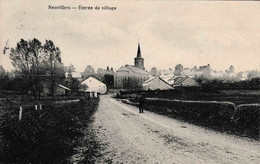 Libramont Neuvillers Entrée Du Village Censure Militaire Au Verso édit Pinson Croix - Libramont-Chevigny