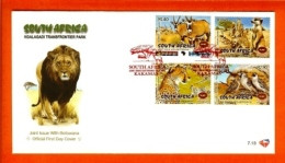 RSA, 2001, Mint F.D.C., MI 7-13,  Kgalagadi Park - Covers & Documents