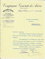 THY-le-CHÂTEAU   -  Compagnie Générale Des Aciers  -  1933 - Autres & Non Classés