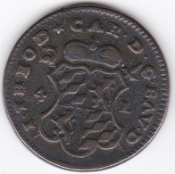 Belgique. Evêché De Liège. 4 Liards 1752. Jean-Théodore De Bavière, En Cuivre, KM# 159 - 975-1795 Hochstift Lüttich