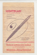 MONTBLANC BALLOGRAF Pen Vintage Advertising Dealer Sales Paper Cover Envelope (844) - Federn