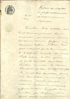 1856 GREFFE DU TRIBUNAL DE MARSEILLE CERTIFICAT DE VISITE DU NAVIRE  « Belle Assise »  ETAT NAVIGATION  VOIR SCANS. - Documents Historiques