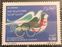 Algeria 1998, 35th Anniversary Of National Olympic Commitee, MNH Single Stamp - Algeria (1962-...)