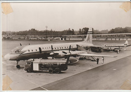 Vintage Rppc Malev Hungarian Airlines Ilyushin IL-18 & Morton Air Service De Havilland Heron Aircraft - 1919-1938: Entre Guerres