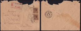 MONACO 1926 Battered Registered COVER Missing Stamps @D3015 - Covers & Documents