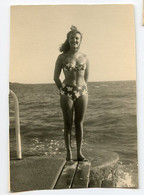 Snapshot Femme Woman Bikini Pin-up Beauté Mer Ocean Portrait Humaniste - Persone Anonimi