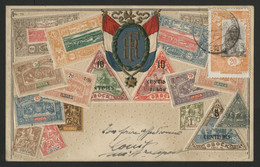 TIMBRES DJIBOUTI OBOCK COTE DES SOMALIS Carte écrite (voir Description) - Stamps (pictures)