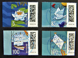 Bund/BRD Dezember 2021 Nassklebende Freimarken Satz "Welt Der Briefe" MiNr 3644-3647,gestempelt - Used Stamps