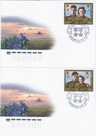 Russia 2021 FDC X2 The Spouses-Heroes Of The Soviet Union, Plane War Aviation - FDC