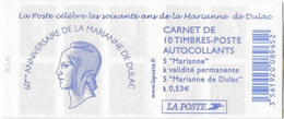 France - Carnet De Timbres à Composition Variable "Les 60 Ans De La Marianne De Dulac" - 1513 - Unclassified