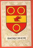 ZMK-03  Bercher Gros-de-Vaud  Blason Armoiries Armorial Flammes Ecusson  Non Circulé - Bercher