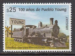 2020 Uruguay Pueblo Young Trains Locomotives  Complete Set Of 1 MNH - Uruguay