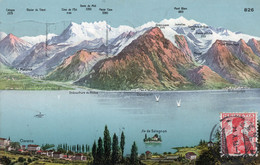 SUISSE,HELVETIA,SWISS,SWITZERLAND,SVIZZERA,1913,CARTE,MAP,TAMPON,2 SCANES - Andere & Zonder Classificatie