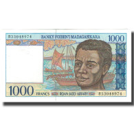 Billet, Madagascar, 1000 Francs = 200 Ariary, KM:76b, SUP - Madagascar