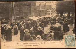 354 Tréguier  Le Marché Aux Poulets JB Barrat édit Phot St Quay Cliché Appa Reil Markenstein - Tréguier