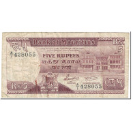 Billet, Mauritius, 5 Rupees, 1985, Undated (1985), KM:34, B - Mauritius