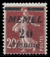 MEMEL 1922 Nr 56 Ungebraucht X447B82 - Memelgebiet